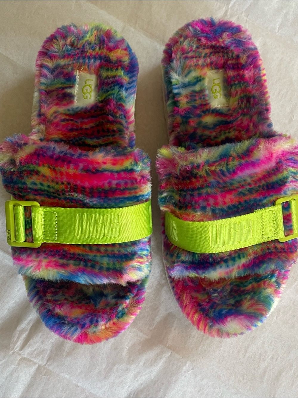 UGG Fluffita Pixelate Flatform Slipper - Picture 3 of 9